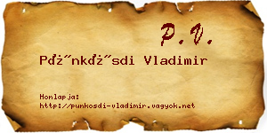 Pünkösdi Vladimir névjegykártya